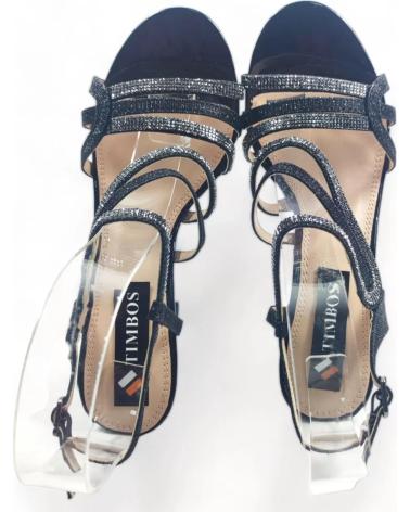 Sandales pour Femme TIMBOS SANDALIA TACON FIESTA DE MUJER 128666 NEGRO
