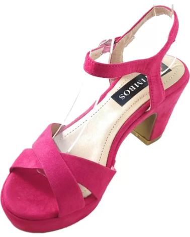 Sandalias de Mujer TIMBOS SANDALIA TACON FIESTA PLATAFORMA MUJER FUCSIA 128236 MORADO