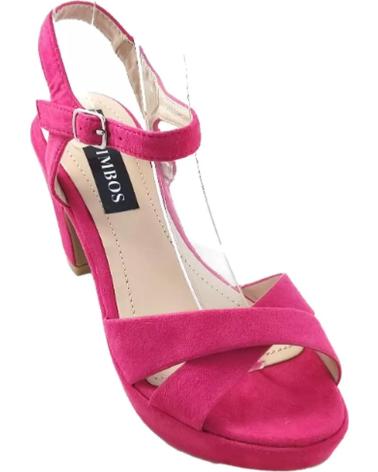 Sandalias de Mujer TIMBOS SANDALIA TACON FIESTA PLATAFORMA MUJER FUCSIA 128236 MORADO
