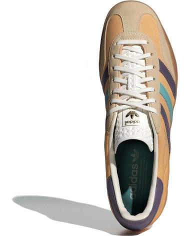 Esportes  de Homem ADIDAS GAZELLE INDOOR IG1646 GLOW ORANGE - SHADOW VIOLET - OFF WHIT BROWN