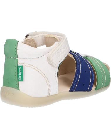 Sandalias de Niño KICKERS 785422-10 BIGBAZAR-2 32 BLANC BLEU VERT