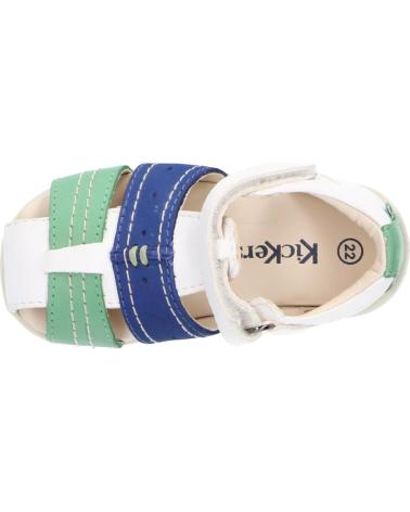 Sandalias de Niño KICKERS 785422-10 BIGBAZAR-2 32 BLANC BLEU VERT