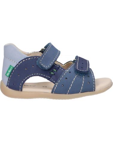 Sandali per Bambino KICKERS 785401-10 BOPING-2 53 BLEU TRICOLORE