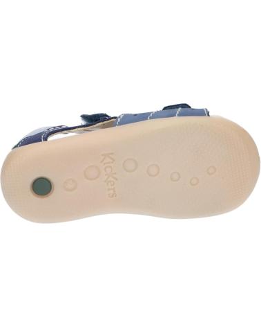 Sandali per Bambino KICKERS 785401-10 BOPING-2 53 BLEU TRICOLORE