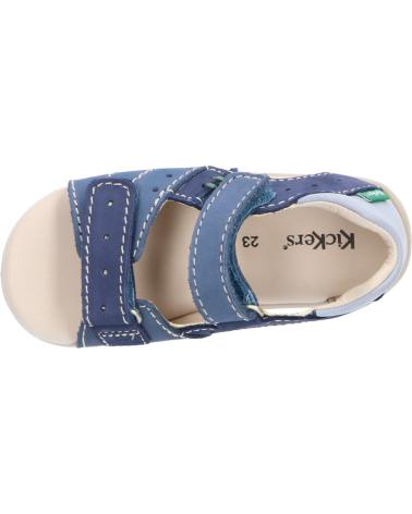 Sandali per Bambino KICKERS 785401-10 BOPING-2 53 BLEU TRICOLORE
