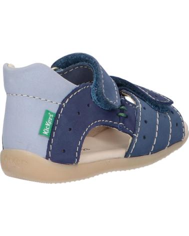 Sandali per Bambino KICKERS 785401-10 BOPING-2 53 BLEU TRICOLORE
