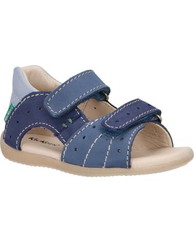 Sandali per Bambino KICKERS 785401-10 BOPING-2 53 BLEU TRICOLORE