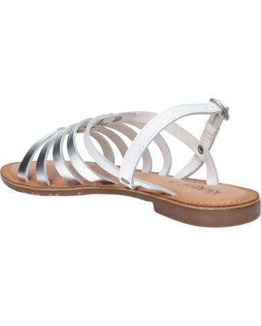 Sandalias de Mujer KICKERS 895100-50 ETNONYME 33 BLANC ARGENT