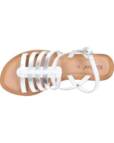 Sandalias de Mujer KICKERS 895100-50 ETNONYME 33 BLANC ARGENT