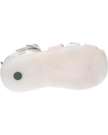 Sandali per Bambina KICKERS 860633-10 BIGFLY-2 3 BLANC ROSE POIS