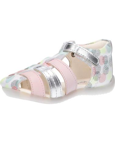Sandali per Bambina KICKERS 860633-10 BIGFLY-2 3 BLANC ROSE POIS