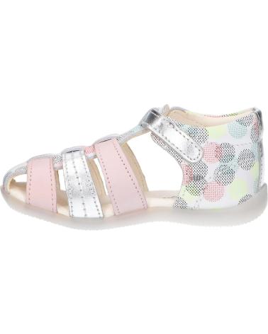 Sandali per Bambina KICKERS 860633-10 BIGFLY-2 3 BLANC ROSE POIS