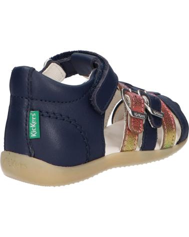 Sandali per Bambina KICKERS 894600-10 BIGKRO 51 BLEU FONCE META