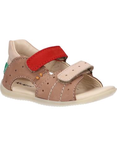 Sandali per Bambino KICKERS 785405-10 BOPING-2 113 BEIGE ROUGE