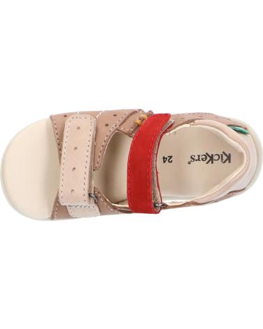 Sandali per Bambino KICKERS 785405-10 BOPING-2 113 BEIGE ROUGE