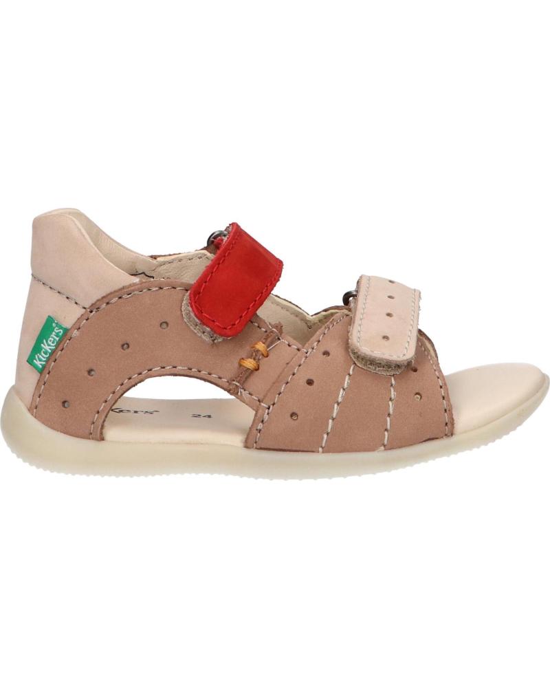 Sandali per Bambino KICKERS 785405-10 BOPING-2 113 BEIGE ROUGE