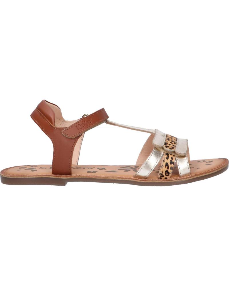 Sandali per Donna e Bambina KICKERS 700967-30 DIAMANTO 15 OR CAMEL LEOPAR