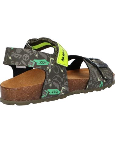 Sandali per Donna e Bambina e Bambino KICKERS 894910-30 SOSTREET 201 KAKI JAUNE IMPR