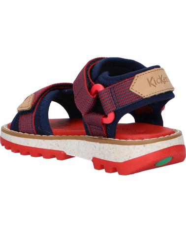 Sandali per Bambina e Bambino KICKERS 894770-30 KICKCLOCK 102 ROUGE MARINE
