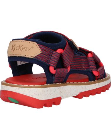 Sandali per Bambina e Bambino KICKERS 894770-30 KICKCLOCK 102 ROUGE MARINE