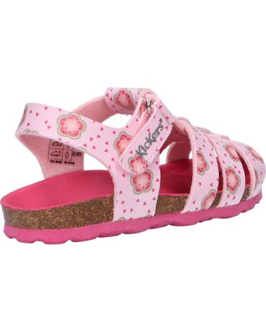 Sandali per Bambina KICKERS 860995-10 SUMMERTAN 133 ROSE CLAIR FLOW