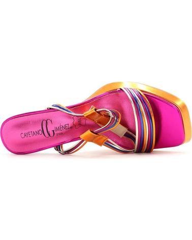 Sandales pour Femme CAYETANO GIMENEZ SANDALIA FANTASIA 59008 FUXIA MULTICOLOR