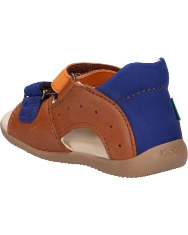 Sandalen für Junge KICKERS 785406-10 BOPING-2 116 CAMEL ORANGE BL