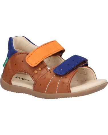 Sandalen für Junge KICKERS 785406-10 BOPING-2 116 CAMEL ORANGE BL