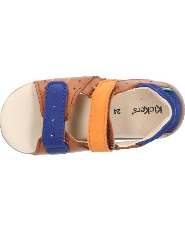 Sandalen für Junge KICKERS 785406-10 BOPING-2 116 CAMEL ORANGE BL