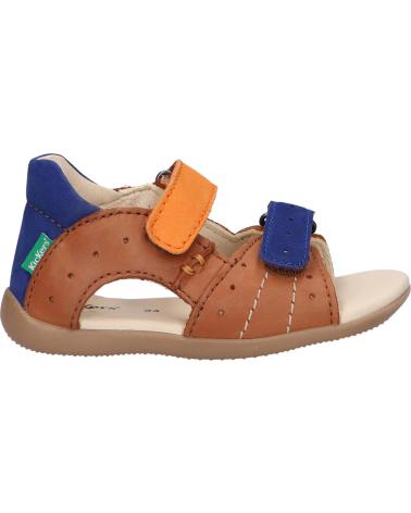 Sandalen für Junge KICKERS 785406-10 BOPING-2 116 CAMEL ORANGE BL