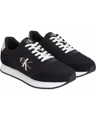 Man Trainers CALVIN KLEIN ZAPATILLAS RETRO RUNNER LOW MIX MTL NEGRO