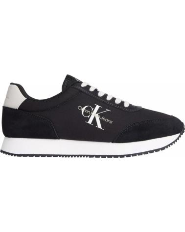 Esportes  de Homem CALVIN KLEIN ZAPATILLAS RETRO RUNNER LOW MIX MTL NEGRO