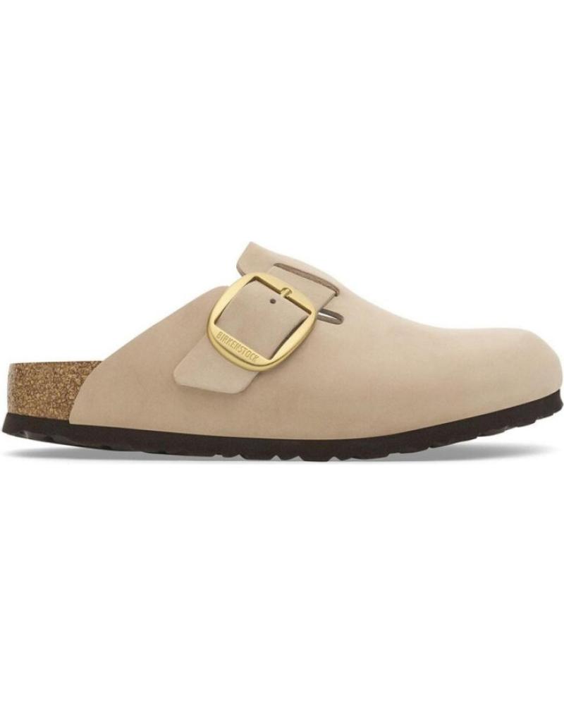 Schuhe für Damen BIRKENSTOCK SANDALIAS PLANAS BOSTON BIG BUCKLE MUJER BEIG BEIGE