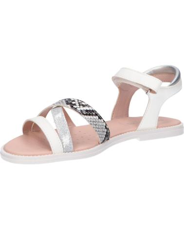 Sandalen für Damen und Mädchen GEOX J5235D 05404 J KARLY C1000 WHITE