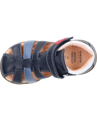 Sandalen für Junge GEOX B254VA 00085 B MACCHIA C4211 NAVY-WHITE