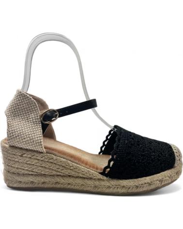 Sandalias de Mujer TIMBOS SANDALIA CUNA ESPARTO MUJER 130158 NEGRO
