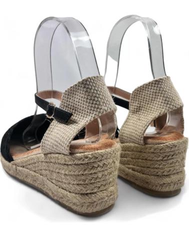 Sandalias de Mujer TIMBOS SANDALIA CUNA ESPARTO MUJER 130158 NEGRO