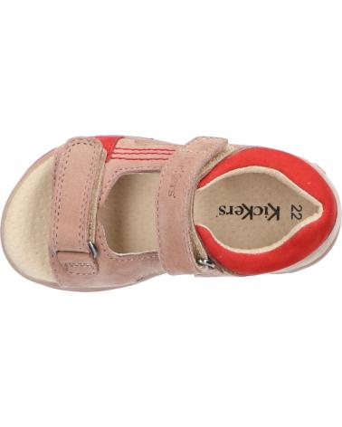 Sandali per Bambino KICKERS 414748-10 PLAZABI 112 BEIGE ORANGE