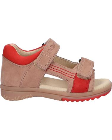 Sandali per Bambino KICKERS 414748-10 PLAZABI 112 BEIGE ORANGE