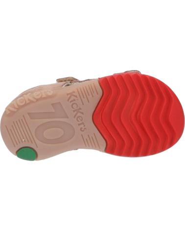 Sandali per Bambino KICKERS 414748-10 PLAZABI 112 BEIGE ORANGE