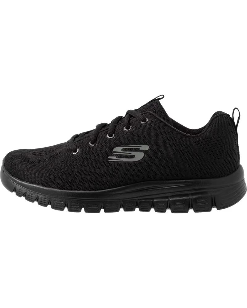 Scarpe sport per Donna SKECHERS 12615 GRACEFUL - GET CONNECTED NEGRO