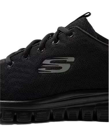 Scarpe sport per Donna SKECHERS 12615 GRACEFUL - GET CONNECTED NEGRO