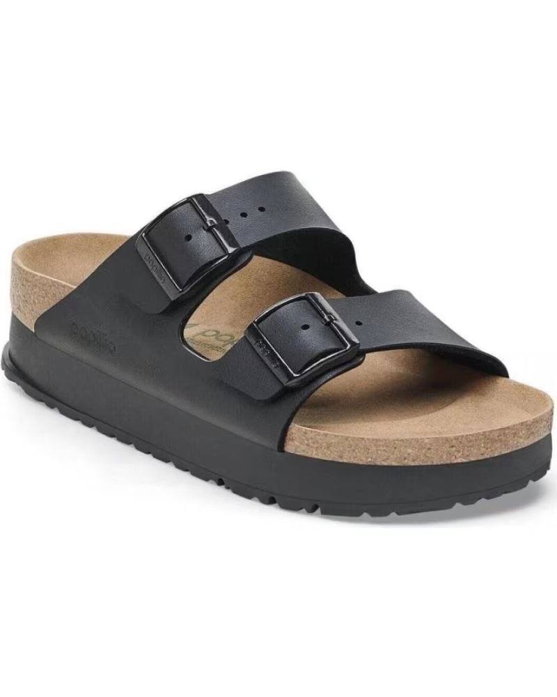 SANDALIAS DE MUJER BIRKENSTOCK ARIZONA FLEX PLATFORM NEGRO