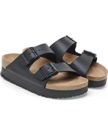 SANDALIAS DE MUJER BIRKENSTOCK ARIZONA FLEX PLATFORM NEGRO