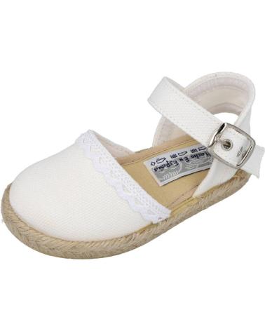 Sandali per Bambina BUBBLE BOBBLE 263-001 ALPARGATAS ESPARTO NINA BLANCO