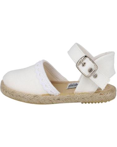 Sandali per Bambina BUBBLE BOBBLE 263-001 ALPARGATAS ESPARTO NINA BLANCO