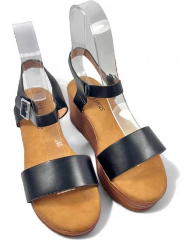 Woman Sandals TIMBOS SANDALIA CUNA PLATAFORMA MUJER 130177 NEGRO