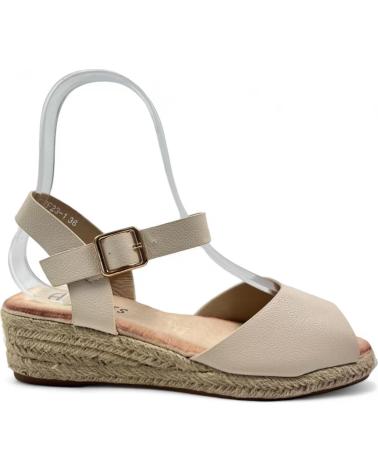 Woman Sandals TIMBOS SANDALIA CUNA ESPARTO MUJER 130174 BEIGE