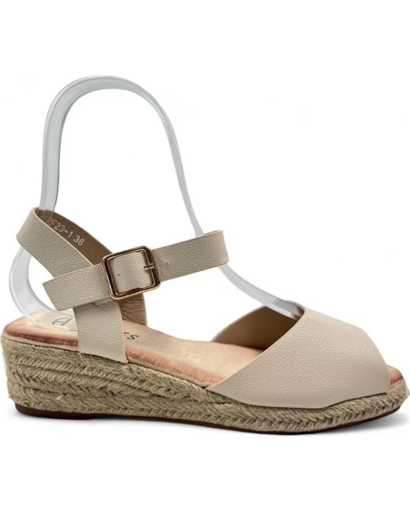 Woman Sandals TIMBOS SANDALIA CUNA ESPARTO MUJER 130174 BEIGE