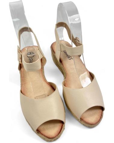 Woman Sandals TIMBOS SANDALIA CUNA ESPARTO MUJER 130174 BEIGE